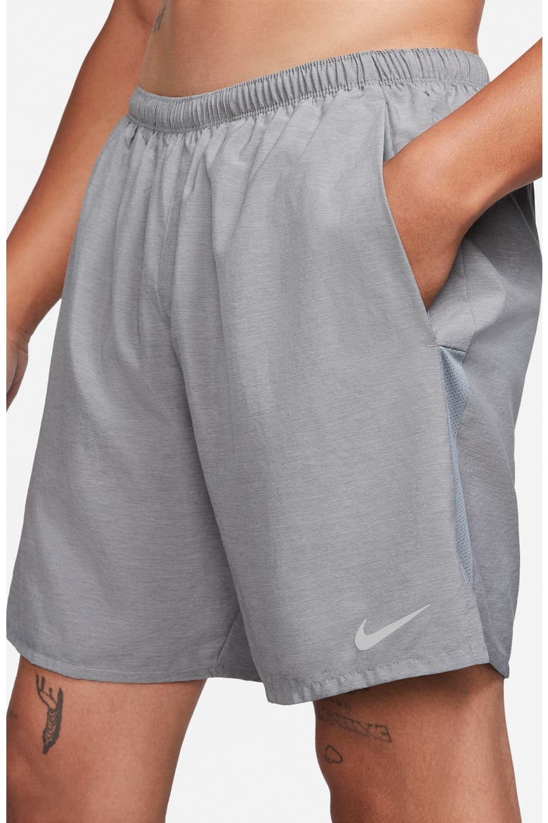 Dri-FIT Challenger Hybrid Running Shorts, Alternate, color, SMOKE GREY/ REFLECTIVE SILVER