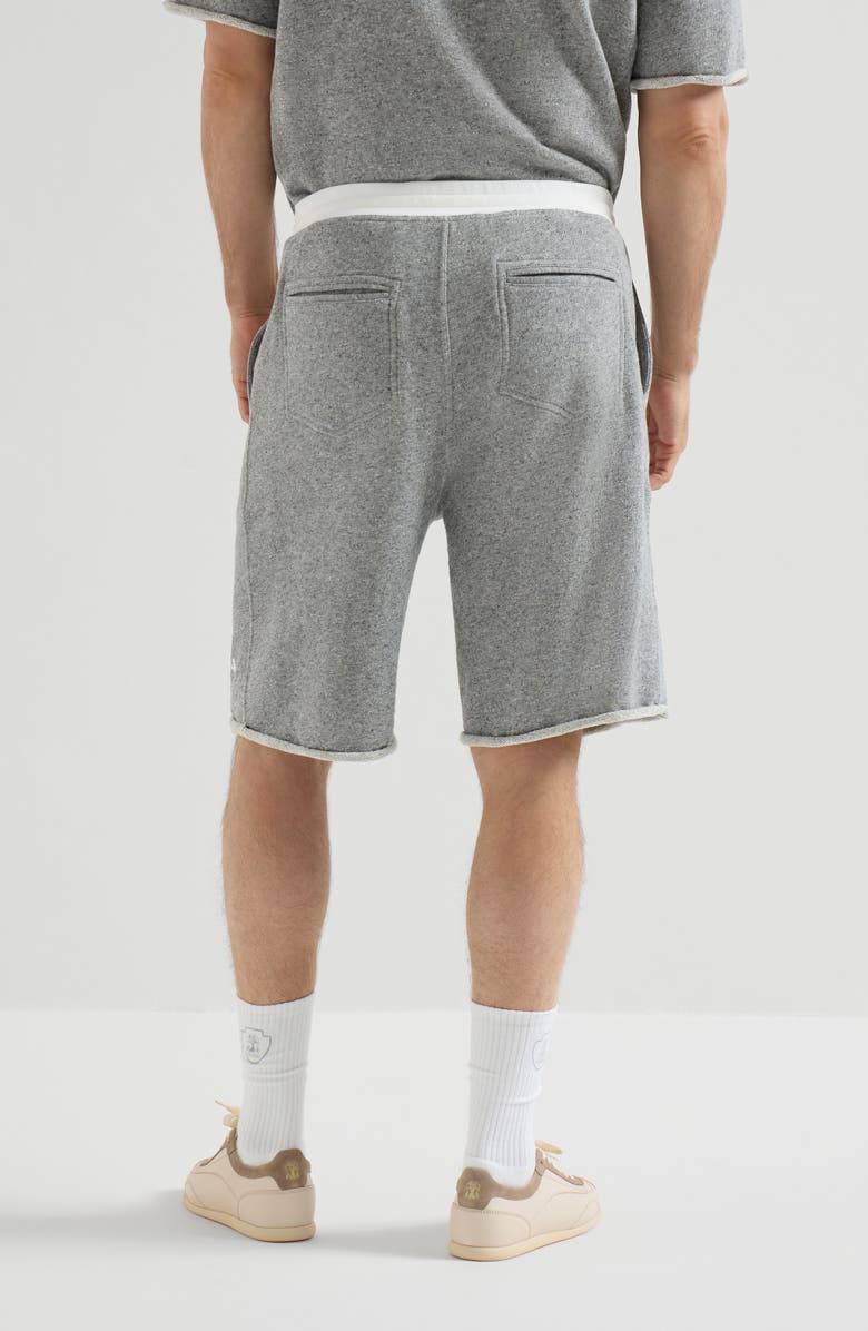Brunello Cucinelli French terry Bermuda shorts, Alternate, color, Grey