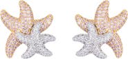 EYE CANDY LOS ANGELES Star Fish CZ Crystal Stud Earrings