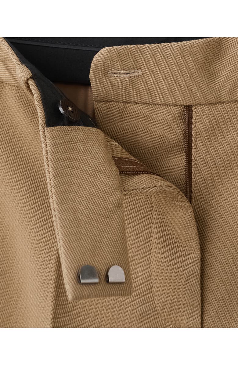 MANGO Osaka Wide Leg Pants, Alternate, color, Medium Brown