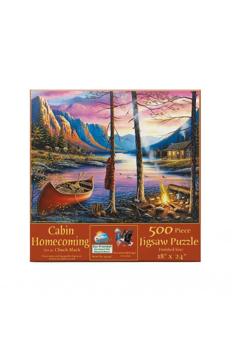Sunsout Cabin Homecoming 500 piece Jigsaw Puzzle for Adults, Alternate, color, Multicolor