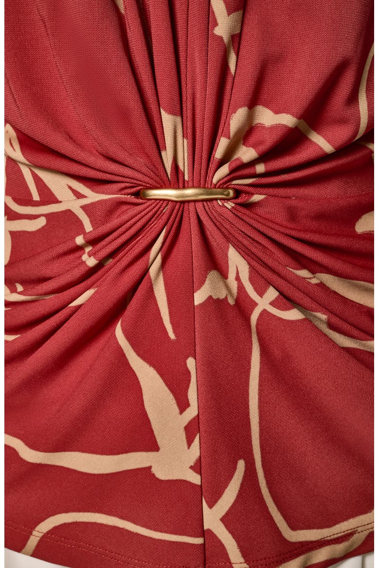 Ruched Hardware Top, Alternate, color, SUNBAKED/ FAWN