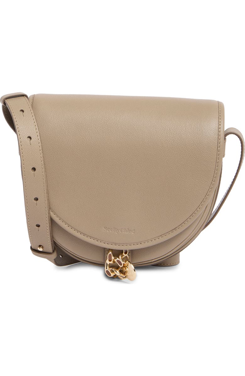 See by Chloé Mara Leather Saddle Bag, Main, color,