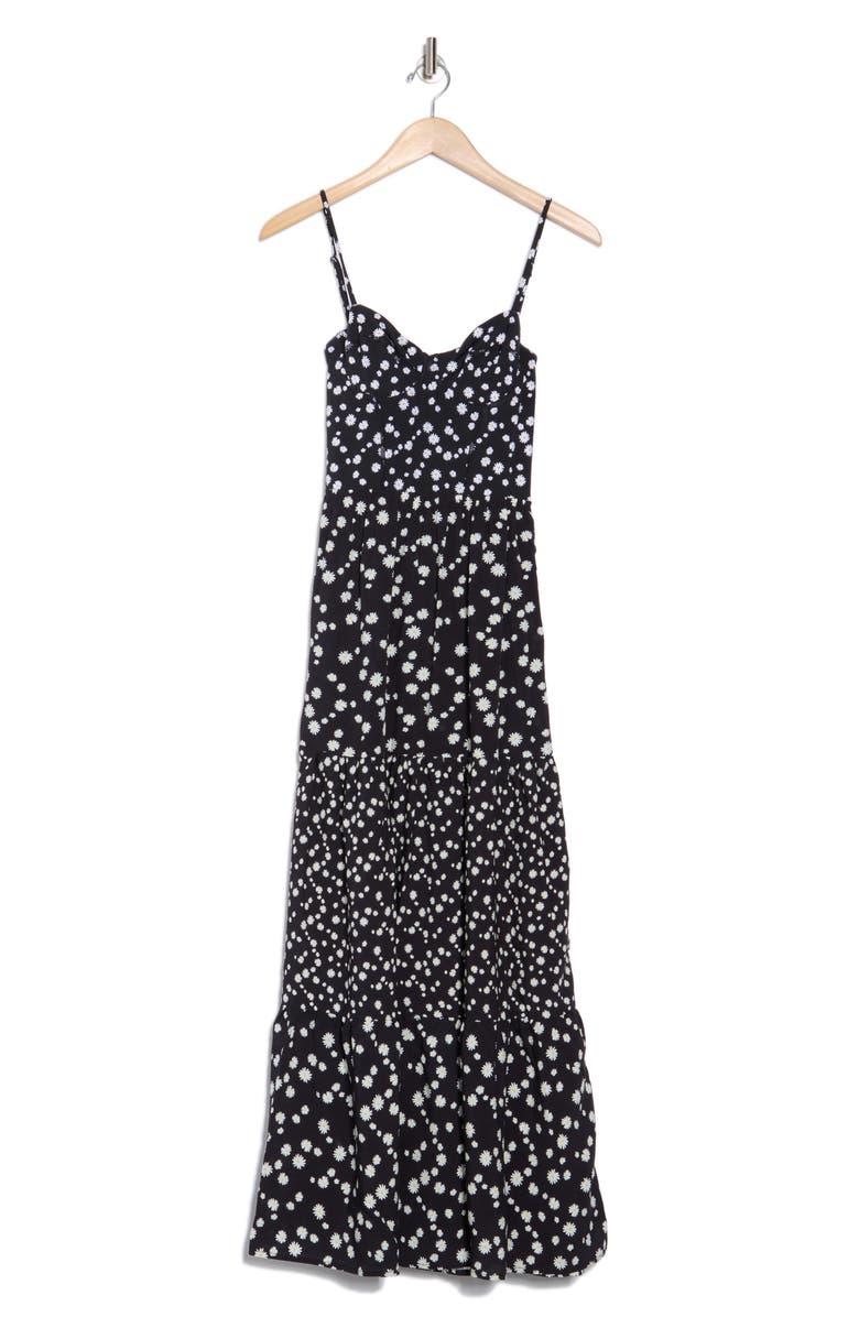 Maaji Ditsy Daisy Cover-Up Maxi Dress, Alternate, color,