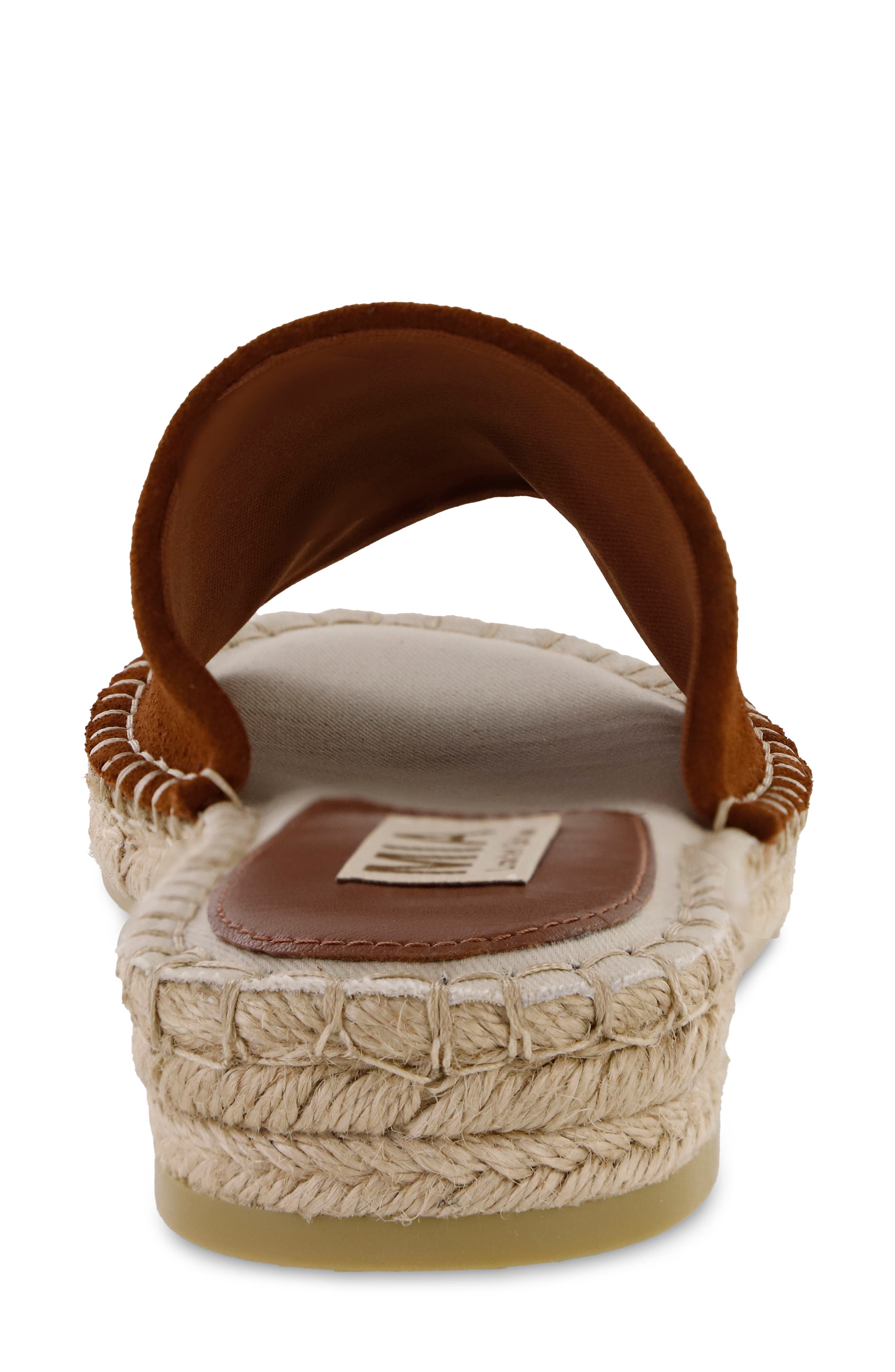 Noveli Espadrille Platform Slide Sandal, Alternate, color, COGNAC