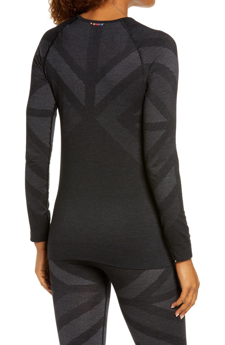 Odlo Women's Natural + Kinship Warm Base Layer Top, Alternate, color, 