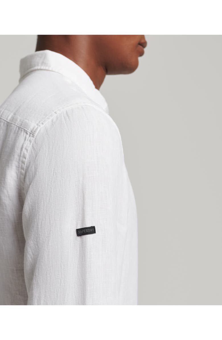 Superdry Studios Casual Linen Button-Up Shirt, Alternate, color, 