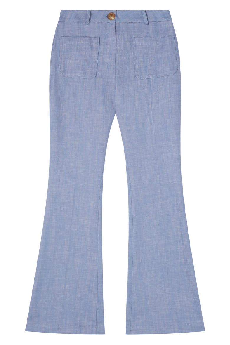 Avery Bootcut Pants, Alternate, color, BLUE-LIGHT BLUE