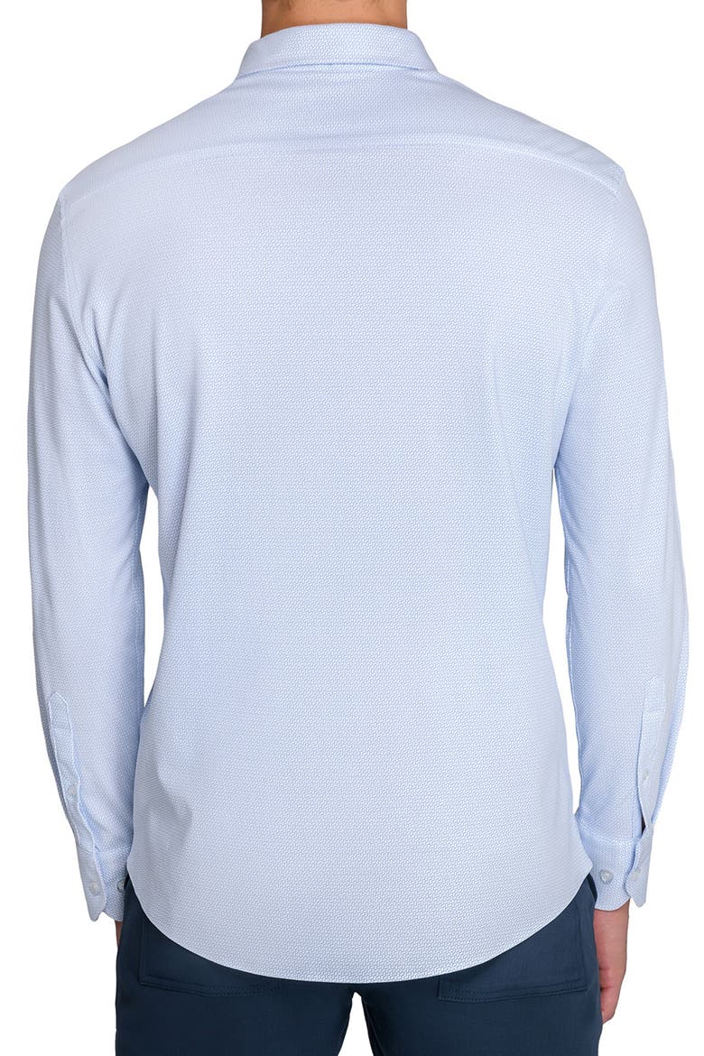 Wavy Print Knit Long Sleeve Basic, Alternate, color, WHITE/BLUE