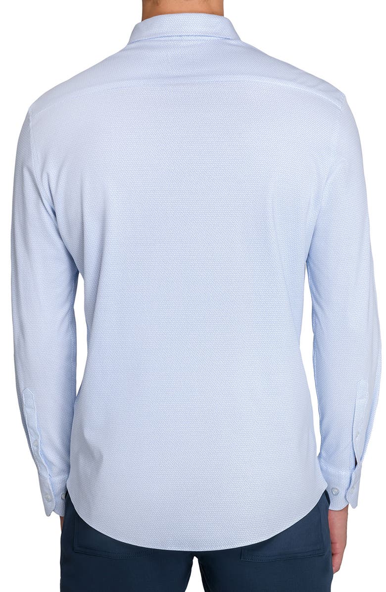 Brooklyn Brigade Wavy Print Knit Long Sleeve Basic, Alternate, color, White/Blue