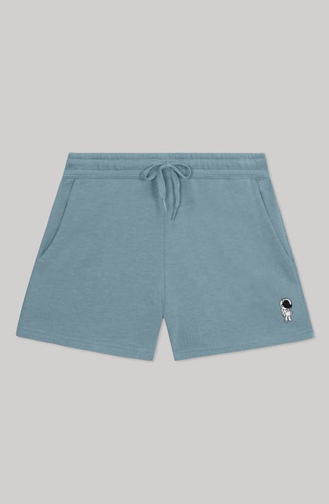 Womens Astronaut Midweight Washed Fleece Shorts