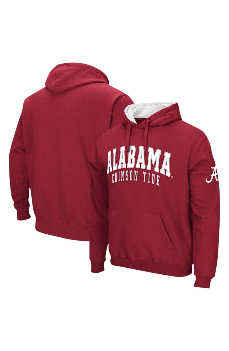 COLOSSEUM Men's Colosseum Crimson Alabama Crimson Tide Double Arch Pullover Hoodie, Main, color, Crimson