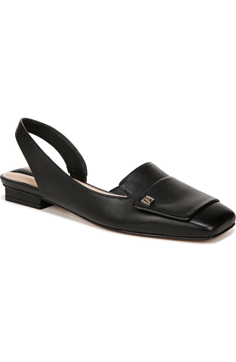 Franco Sarto Teagan Slingback Half d'Orsay Flat, Main, color, Black