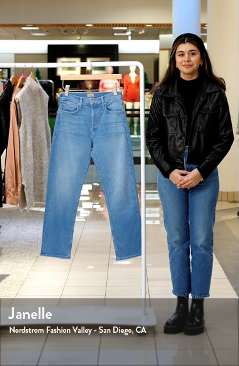 The Tomcat High Waist Crop Straight Leg Jeans, sales video thumbnail
