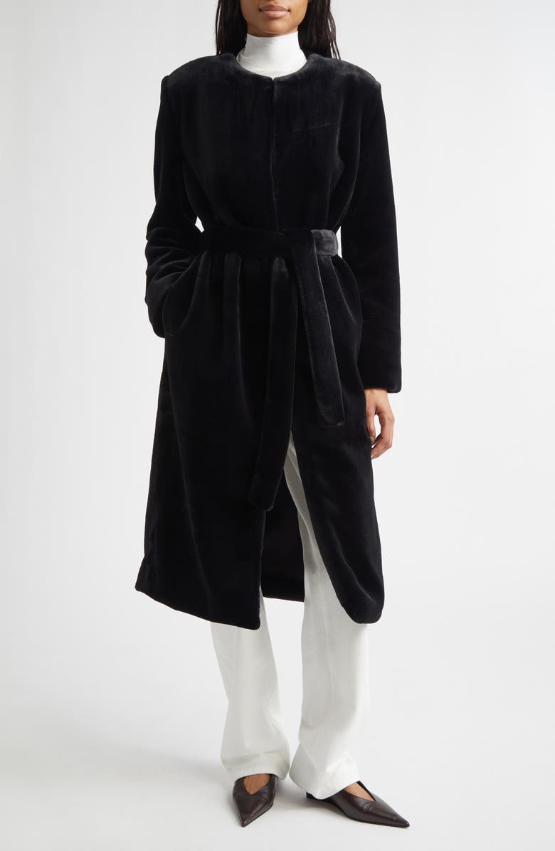 GIA STUDIOS Bellus Velvet Coat, Main, color, Black