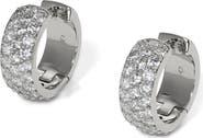 Nadri Northern Lights Pavé Cubic Zirconia Huggie Hoop Earrings