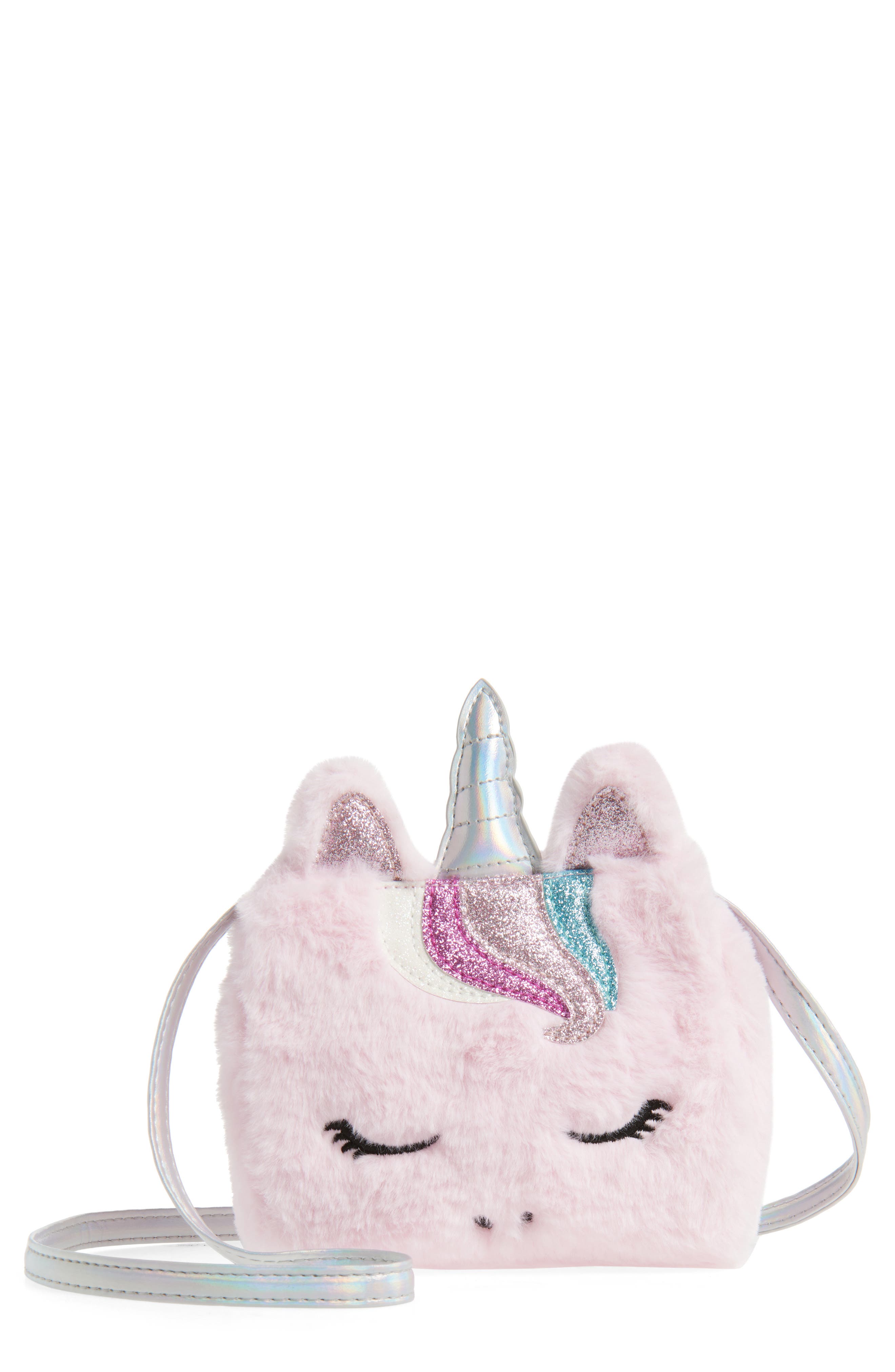 Capelli New York Kids' Faux Fur Unicorn Bag, Main, color, 