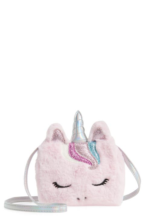 Kids' Faux Fur Unicorn Bag
