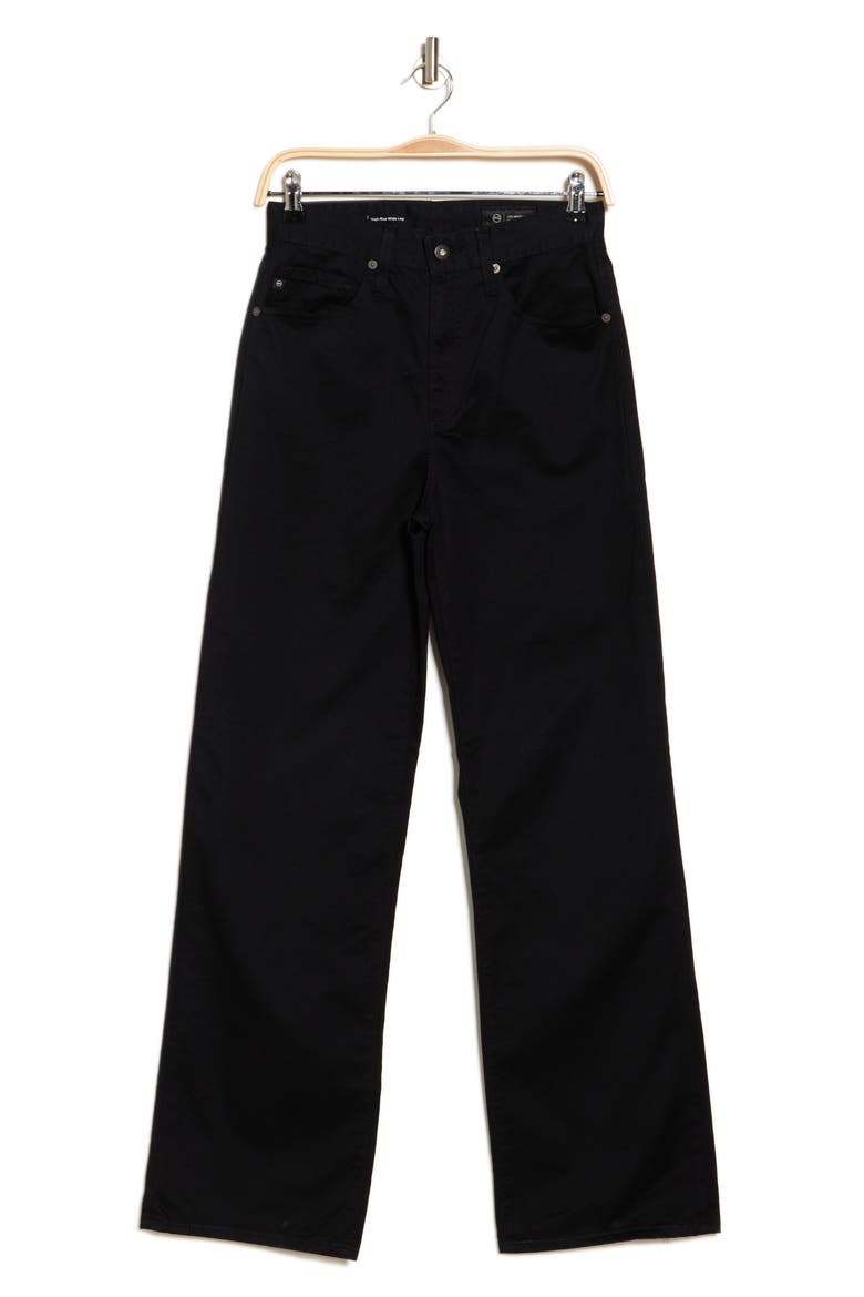 Kora High Waist Wide Leg Jeans, Alternate, color, SUPER BLACK