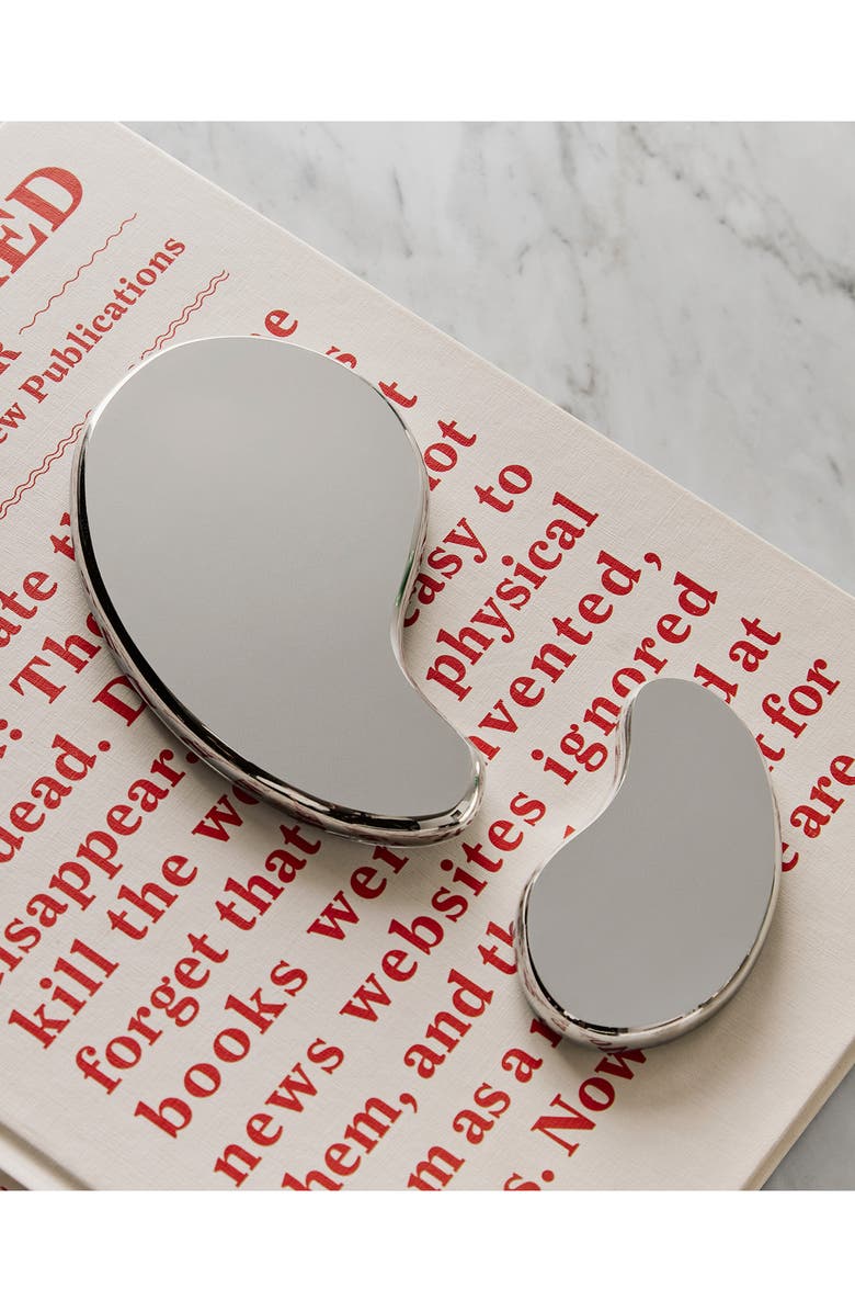 Kosta Boda Tears of Joy Set of 2 Glass Art Pieces, Alternate, color, Silver