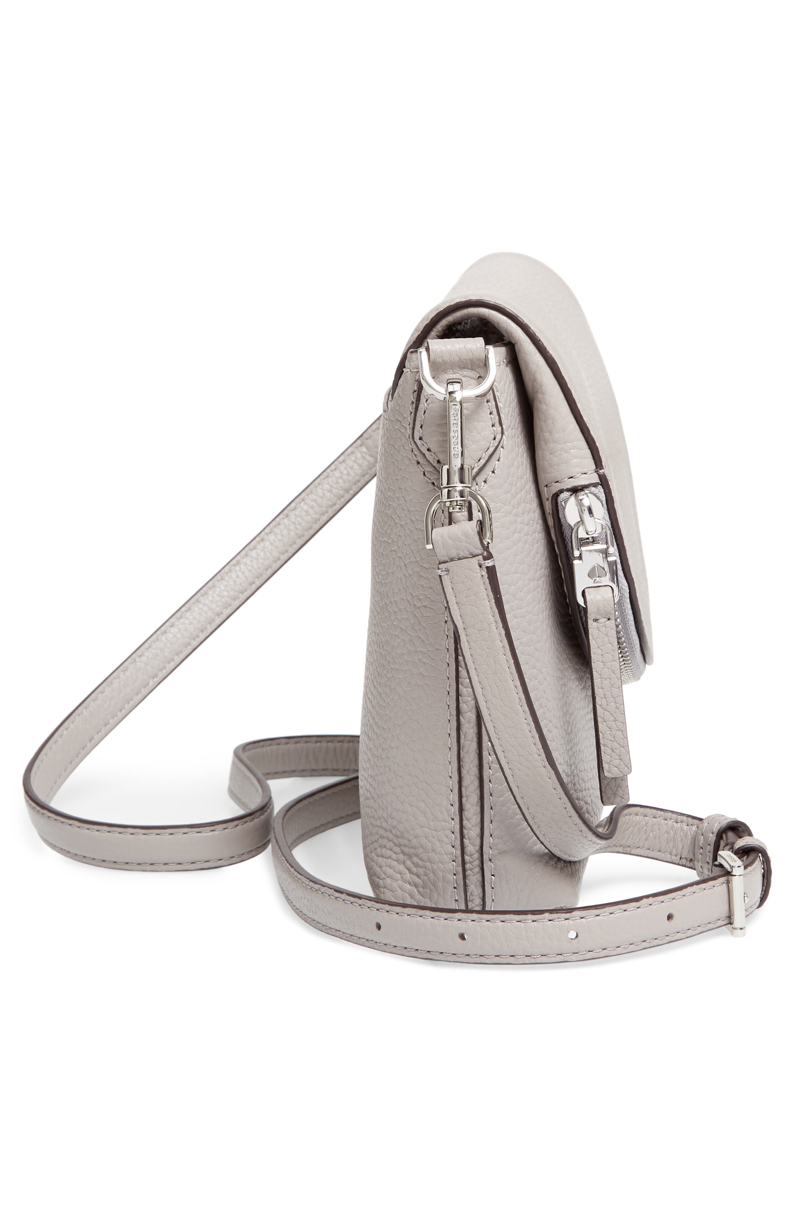 large polly leather crossbody bag, Alternate, color, TRUE TAUPE