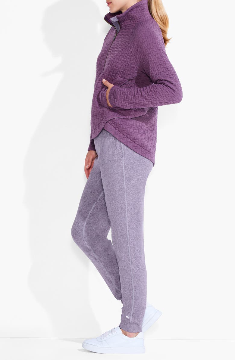 NZ ACTIVE by NIC+ZOE All Year Quilt Double Knit Jacket, Alternate, color, Plum