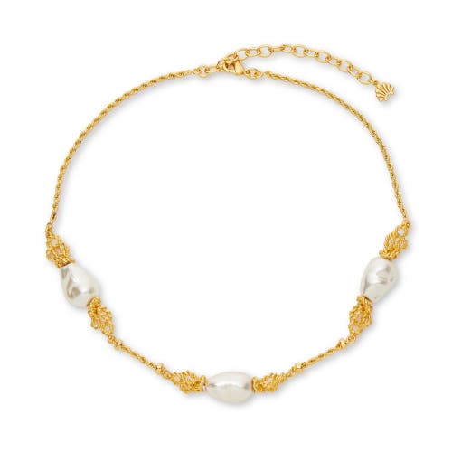 Lele Sadoughi Chateau Rope Necklace In Gold