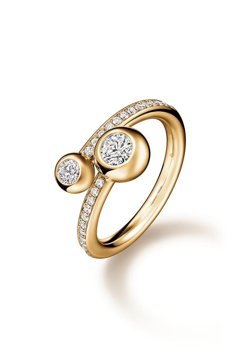 Dream Bypass 18k Gold Diamond Pav%% Ring, Main, color, 18K YELLOW GOLD/DIAMOND