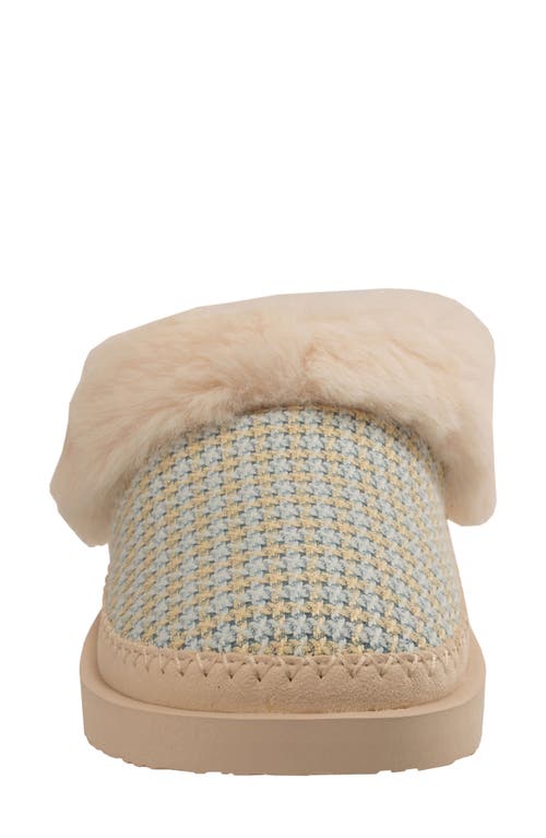 Revitalign Aspen Nordic Orthotic Faux Fur Lined Slippers In Blue