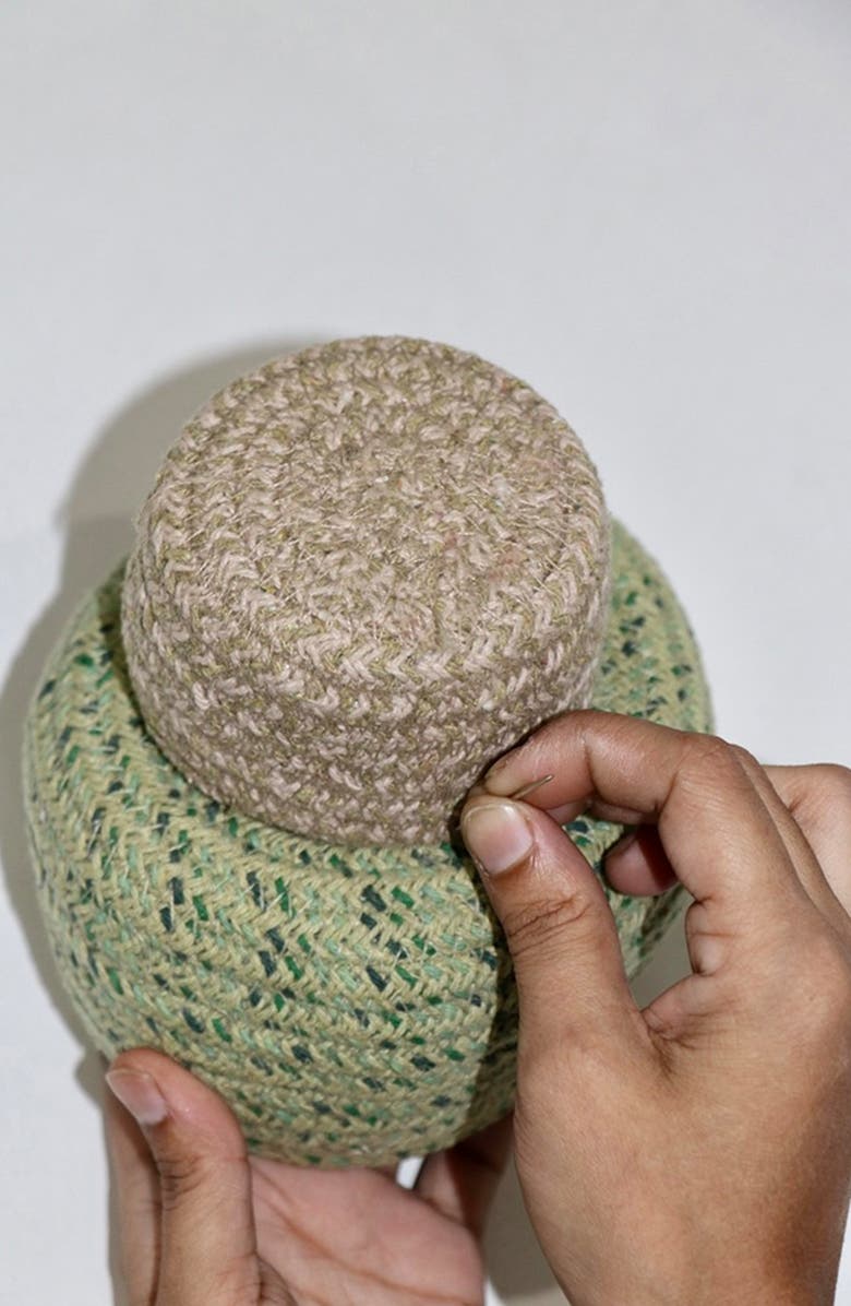 Lorena Canals Tree Basket, Alternate, color, Green