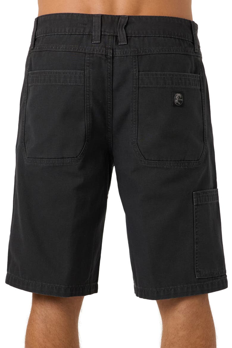 OG Double Knee Cotton Canvas Carpenter Shorts, Alternate, color, PHANTOM