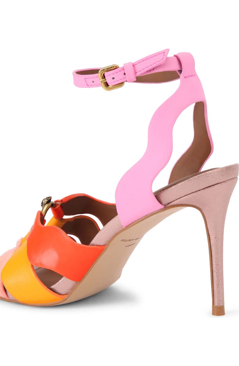 Kurt Geiger London Sun Wave Ankle Strap Sandal, Alternate, color, Pink Multi