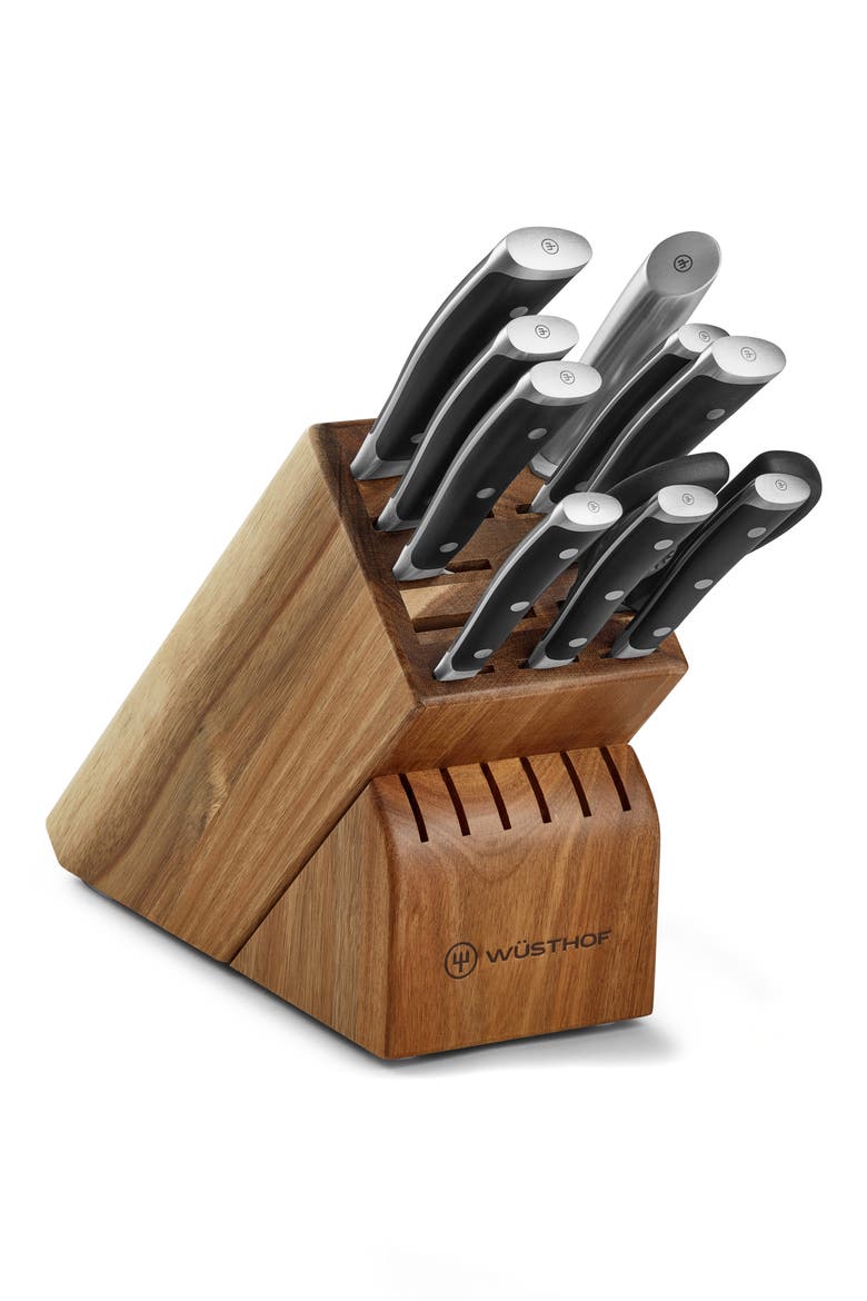 Classic Ikon 11-Piece Knife Block Set, Main, color, BLACK