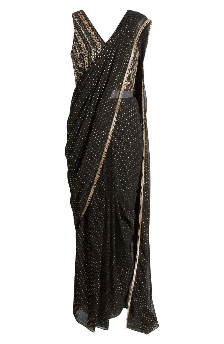 Sani Zian Drape Saree, Alternate, color,