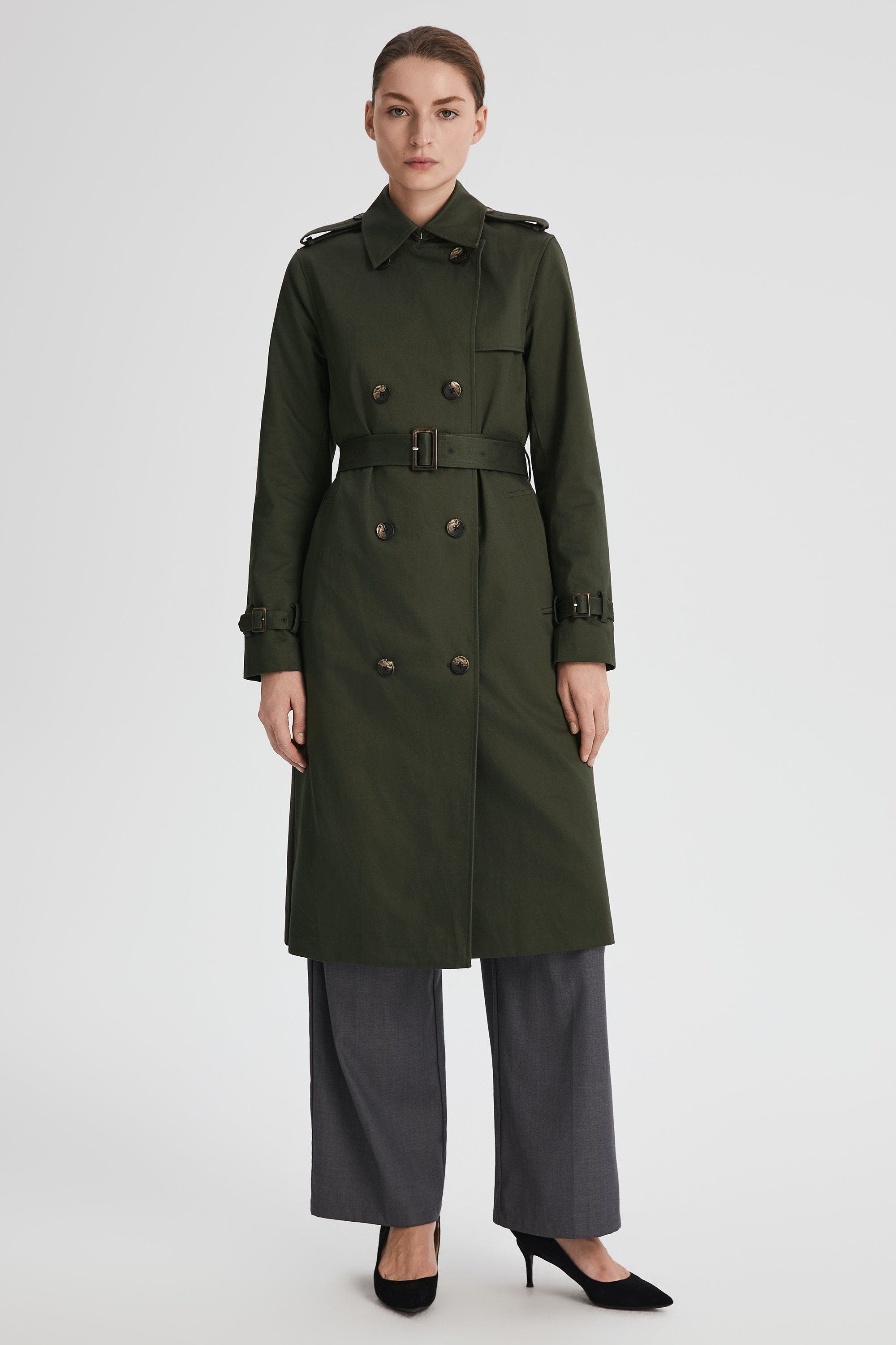 Orolay Long Classic Trench Coat (Women) | Nordstrom