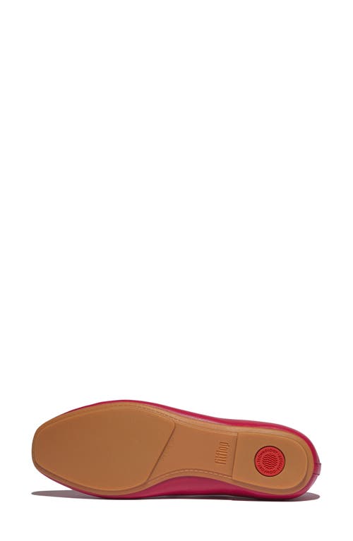 Fitflop Women's Delicato Bow Soft Ballerina Flats In Redberry