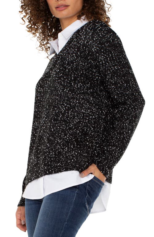 Liverpool Layered Look Mélange Sweater