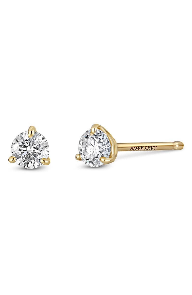 Bony Levy 18K Gold Diamond Stud Earrings, Main, color, 18K Yellow Gold