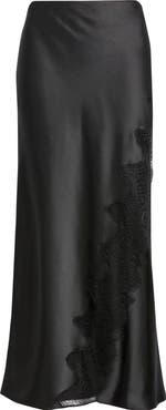 BOSS Orange Lace Trim Midi Skirt