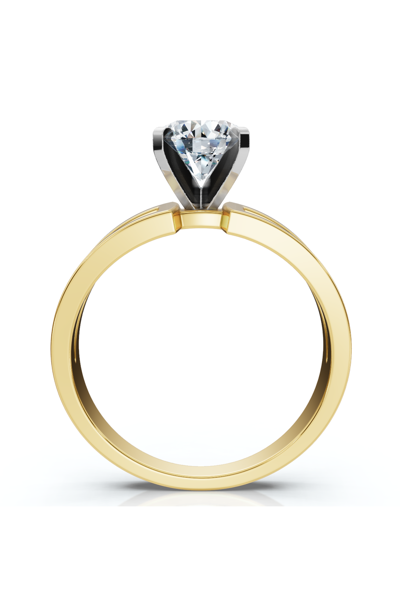 Bliss Diamond Certified 2ct Round Solitaire Lab Grown Diamond Engagement Ring 14K Gold, Alternate, color, 14K Yellow Gold