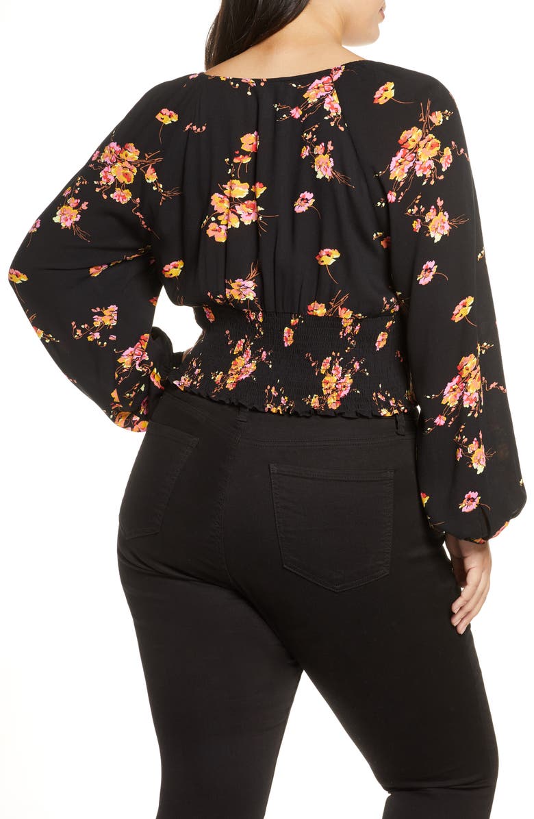 Leith Floral Smocked Top, Alternate, color,