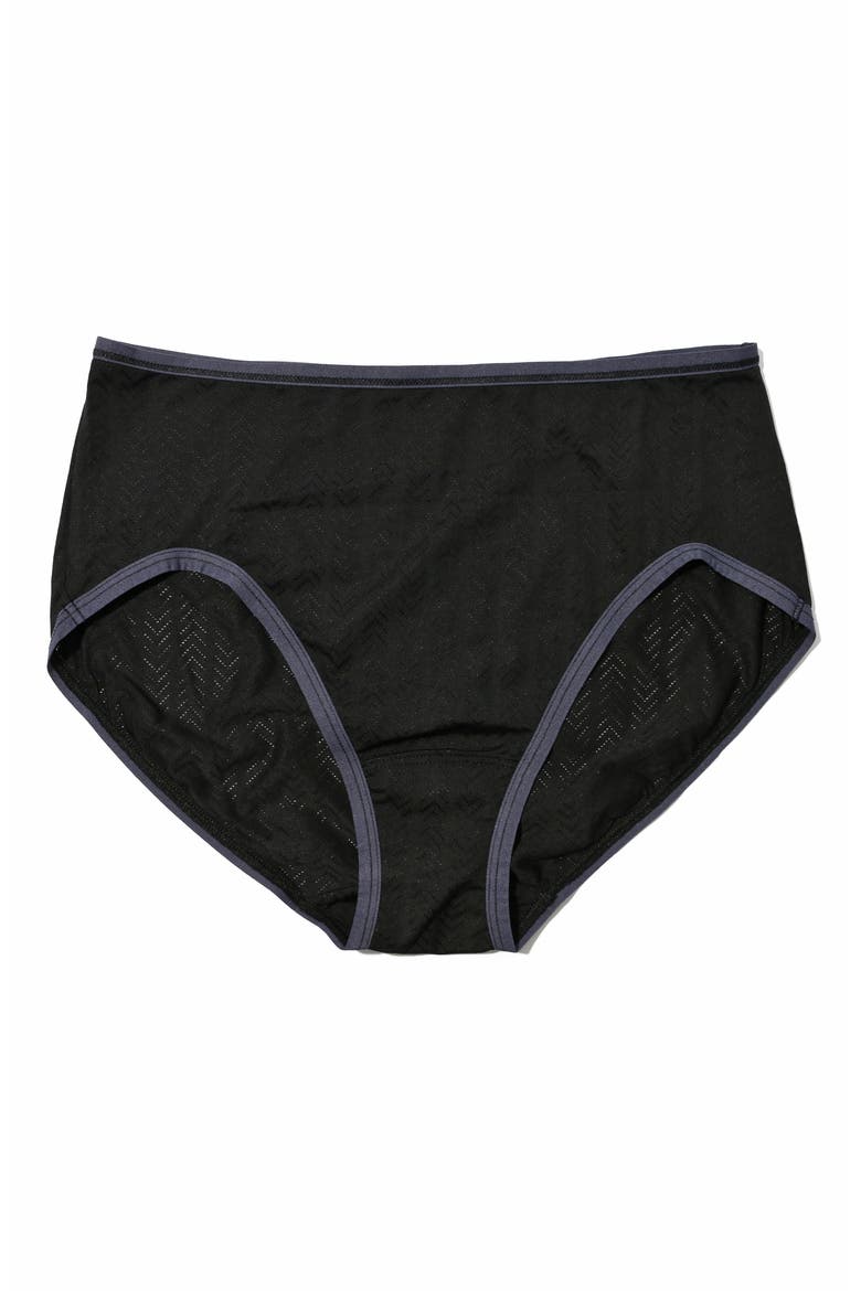 Movecalm High Waist Briefs, Alternate, color, BLACK/ GRANITE
