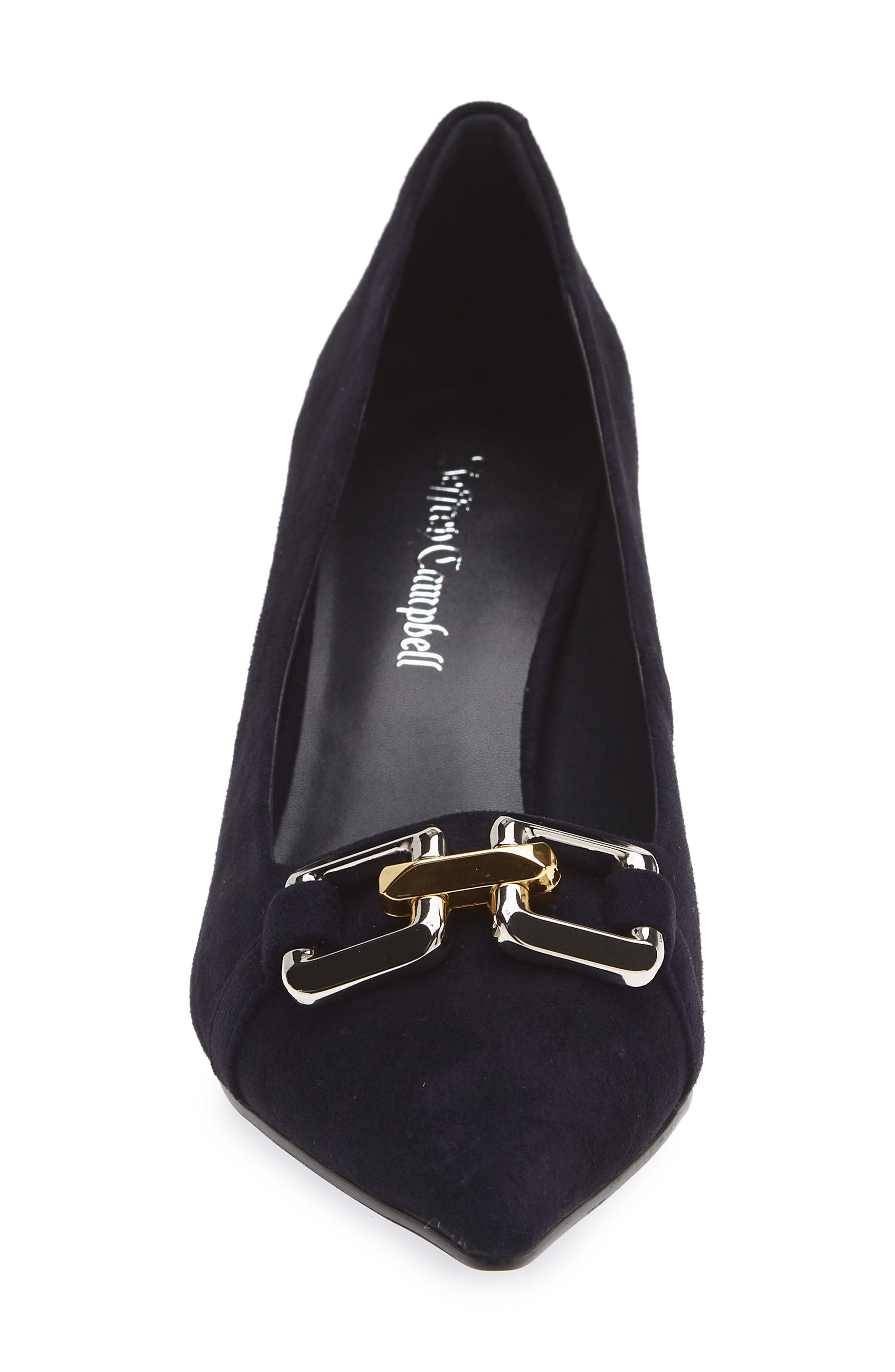 Anouk Pointed Toe Pump, Alternate, color, NAVY SUEDE