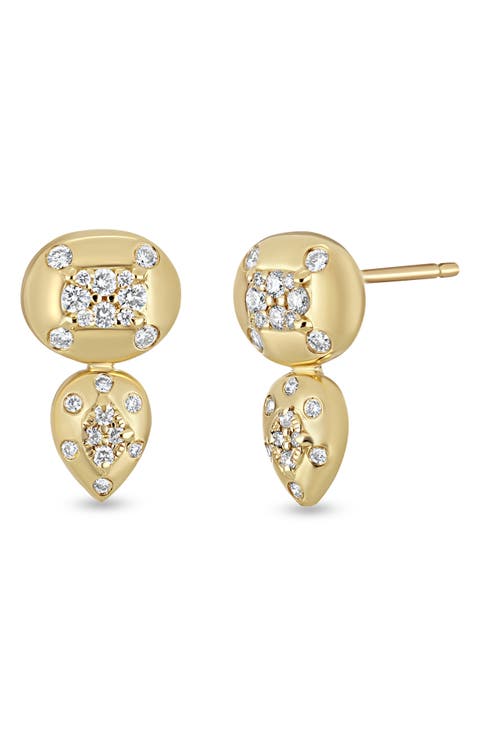 Mika Diamond Stud Earrings