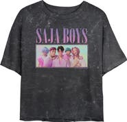 KPop Demon Hunters Junior's KPop Demon Hunters Saja Boys and Depry Graphic T-Shirt