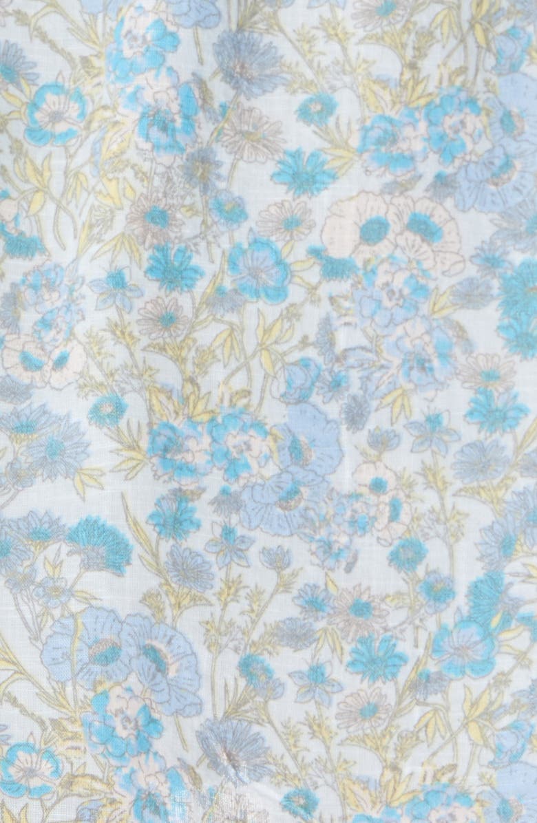 Free People Wild Gardenia Ruffle Cotton Blouse, Alternate, color, 