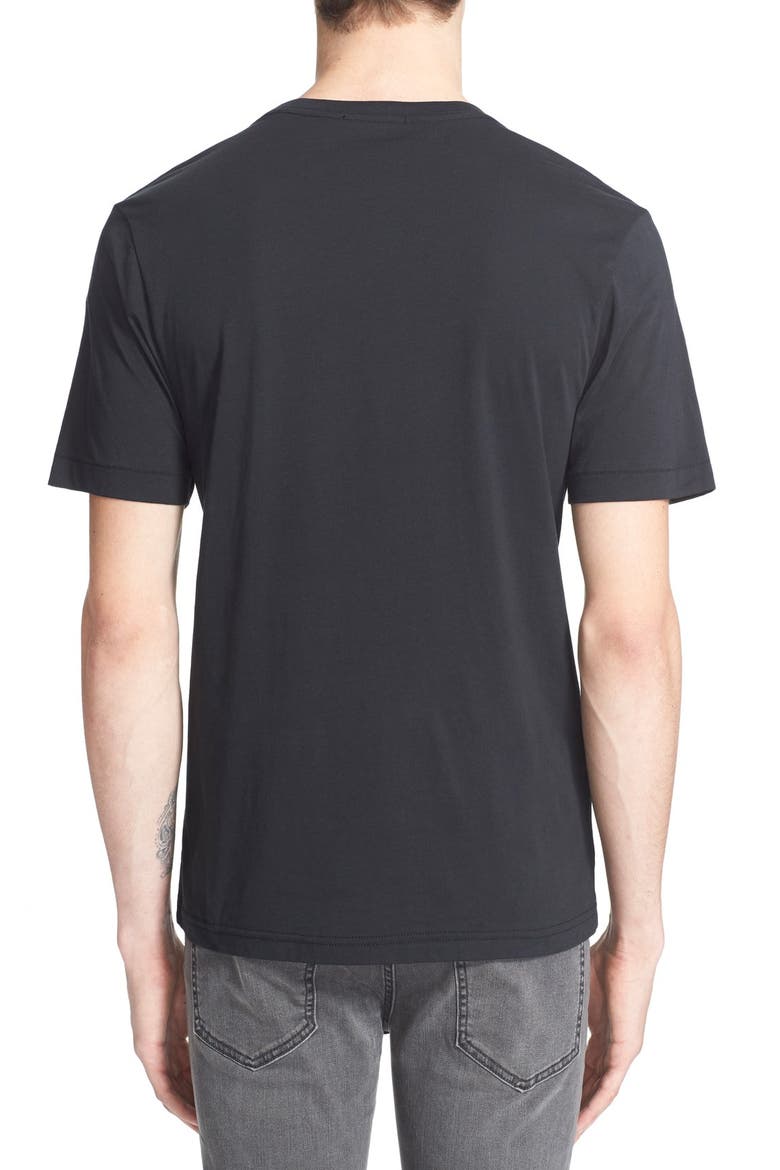 'T-Shirt 3' Pima Cotton T-Shirt, Alternate, color, BLACK