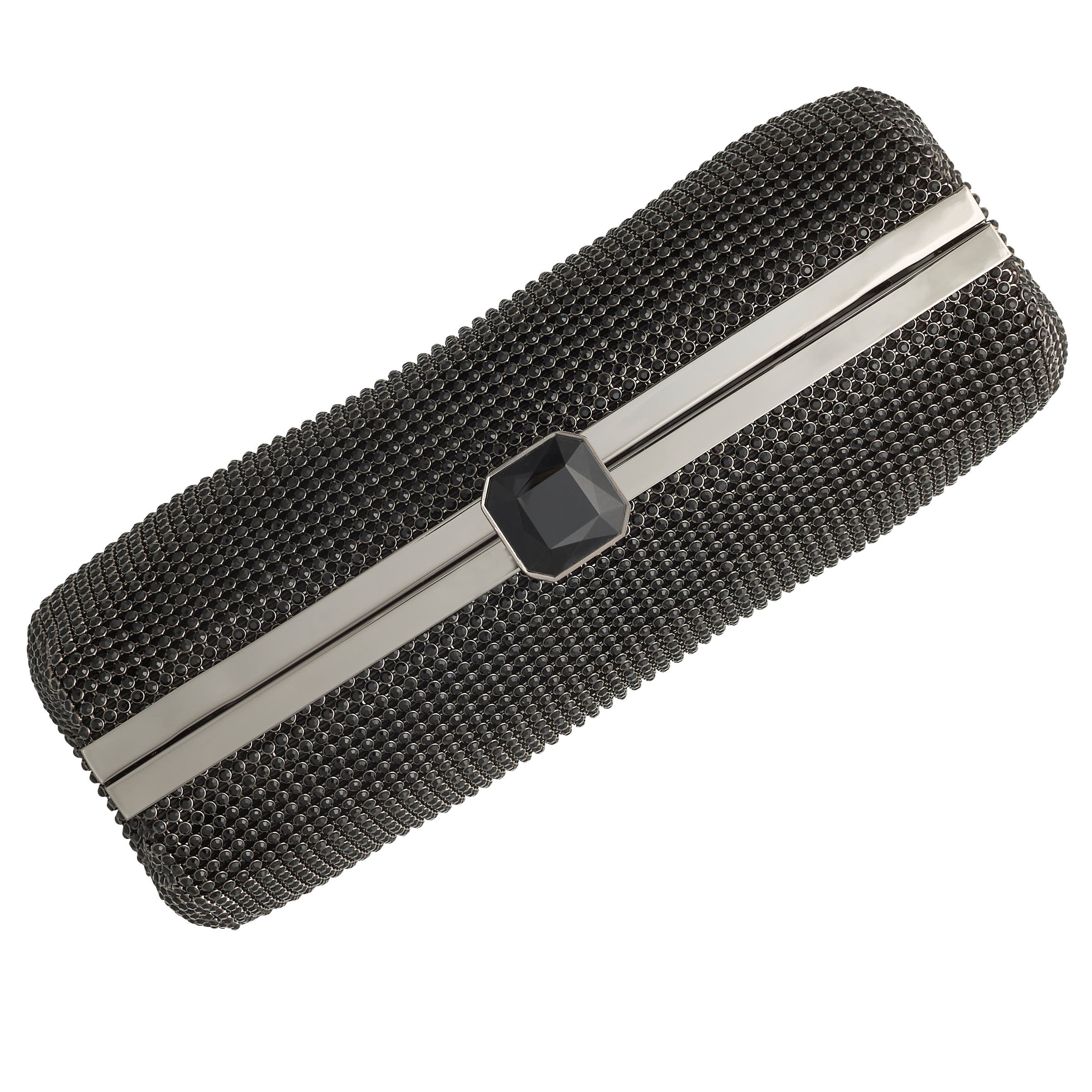 Whiting & Davis Grace Crystal Top, Alternate, color, Black