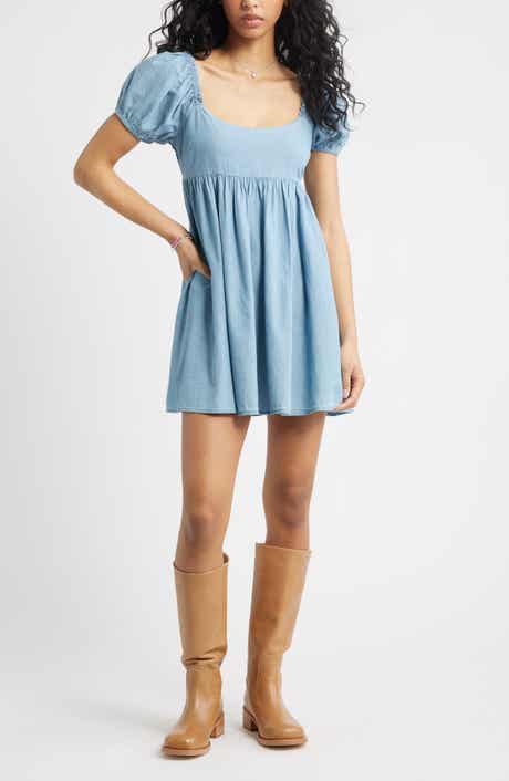 BP. Puff Sleeve Babydoll Minidress