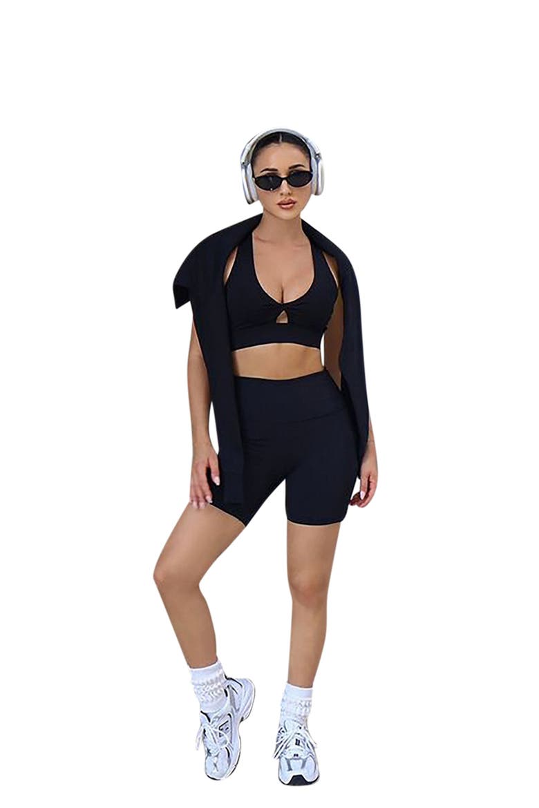 On-The-Go PowerHold® High-Waisted 6'' Short, Alternate, color, Black